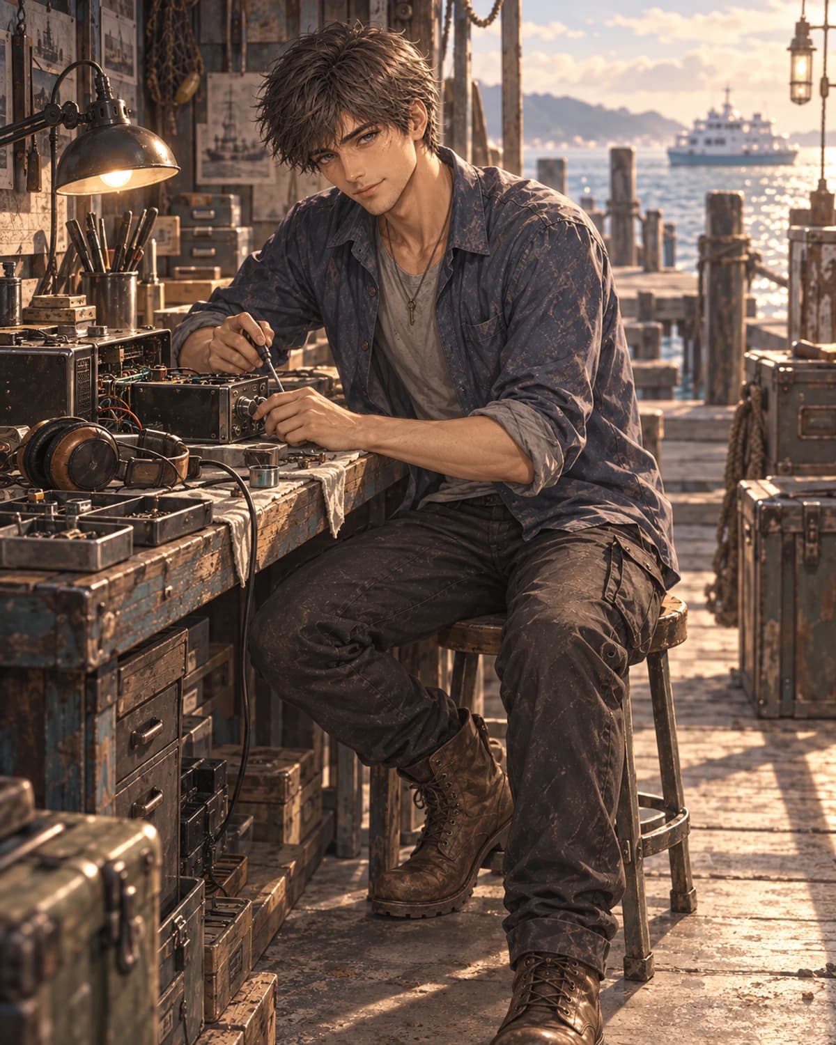 Noa. A relaxed, capable man with an easy wit who knows that not everything needs fixing.